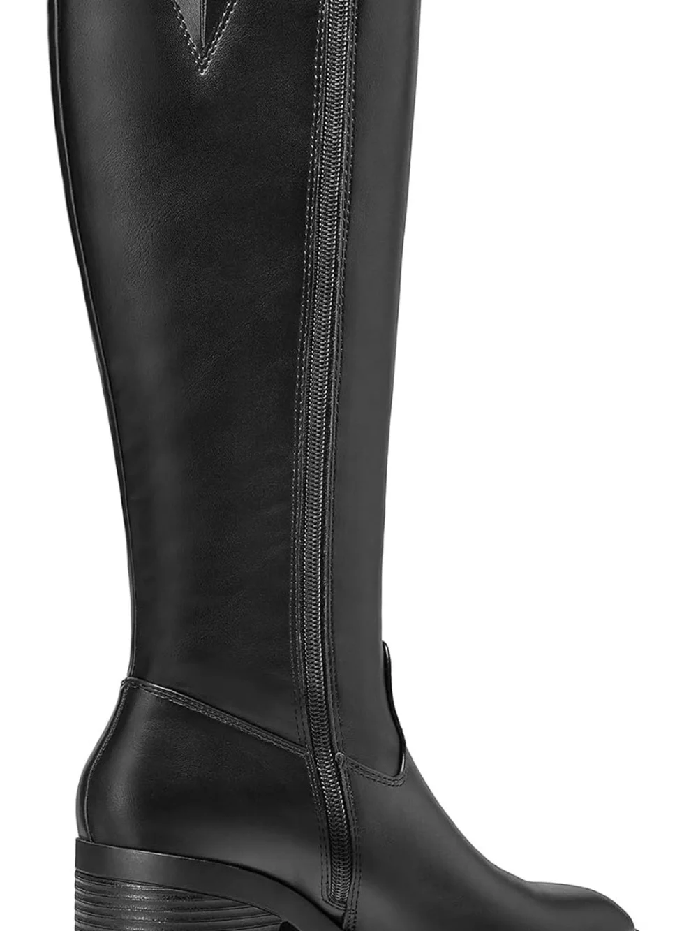 Classic Black Knee-High Women's Riding Boots